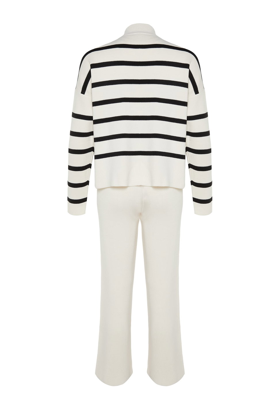 Striped Knitwear Trousers Bottom-Top Set TWOAW24AU00045