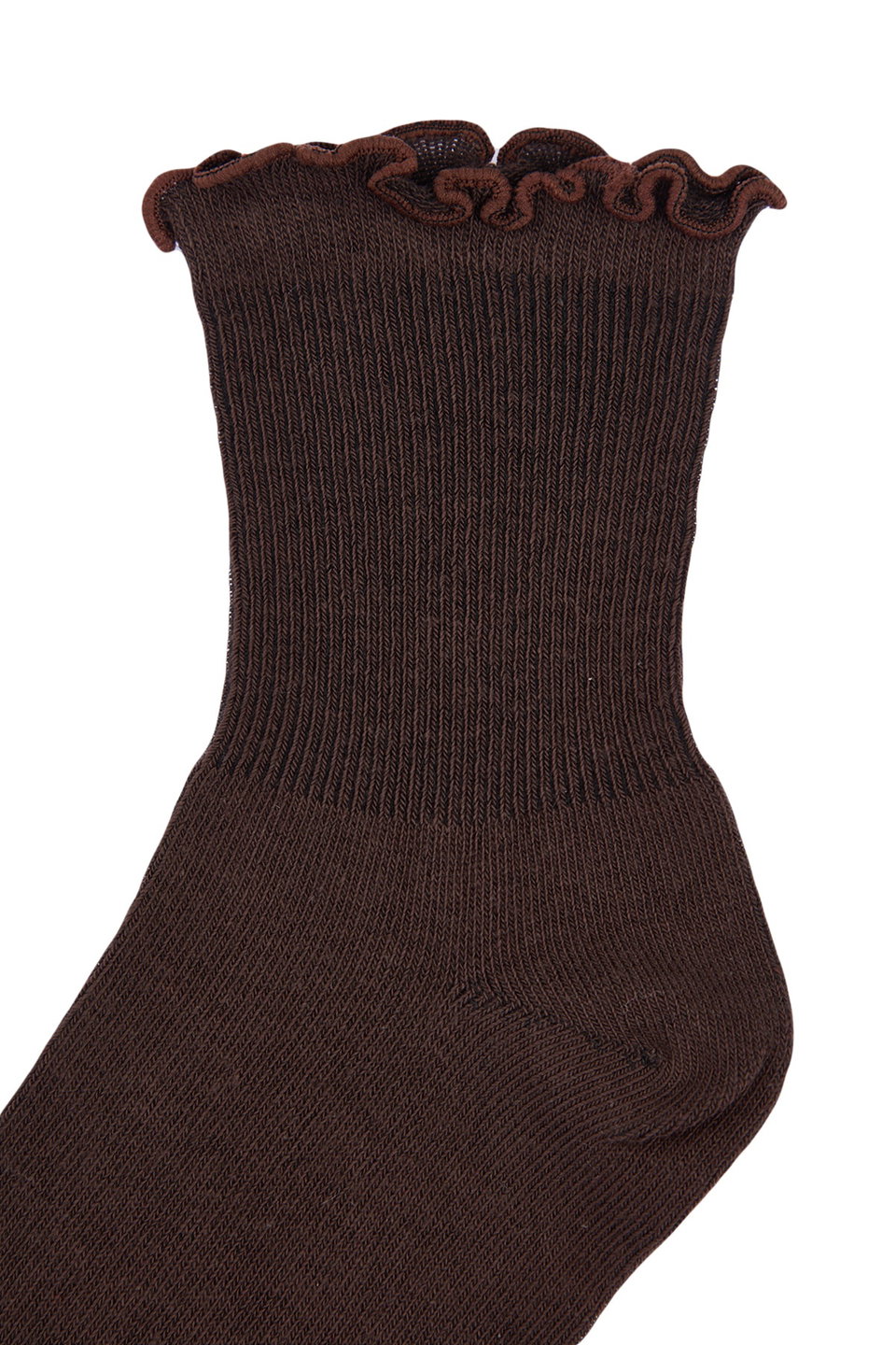 Multicolored 3-Pack Cotton Elastic Mouth Lettuce Detailed Knitted Socks THMAW24CO00019