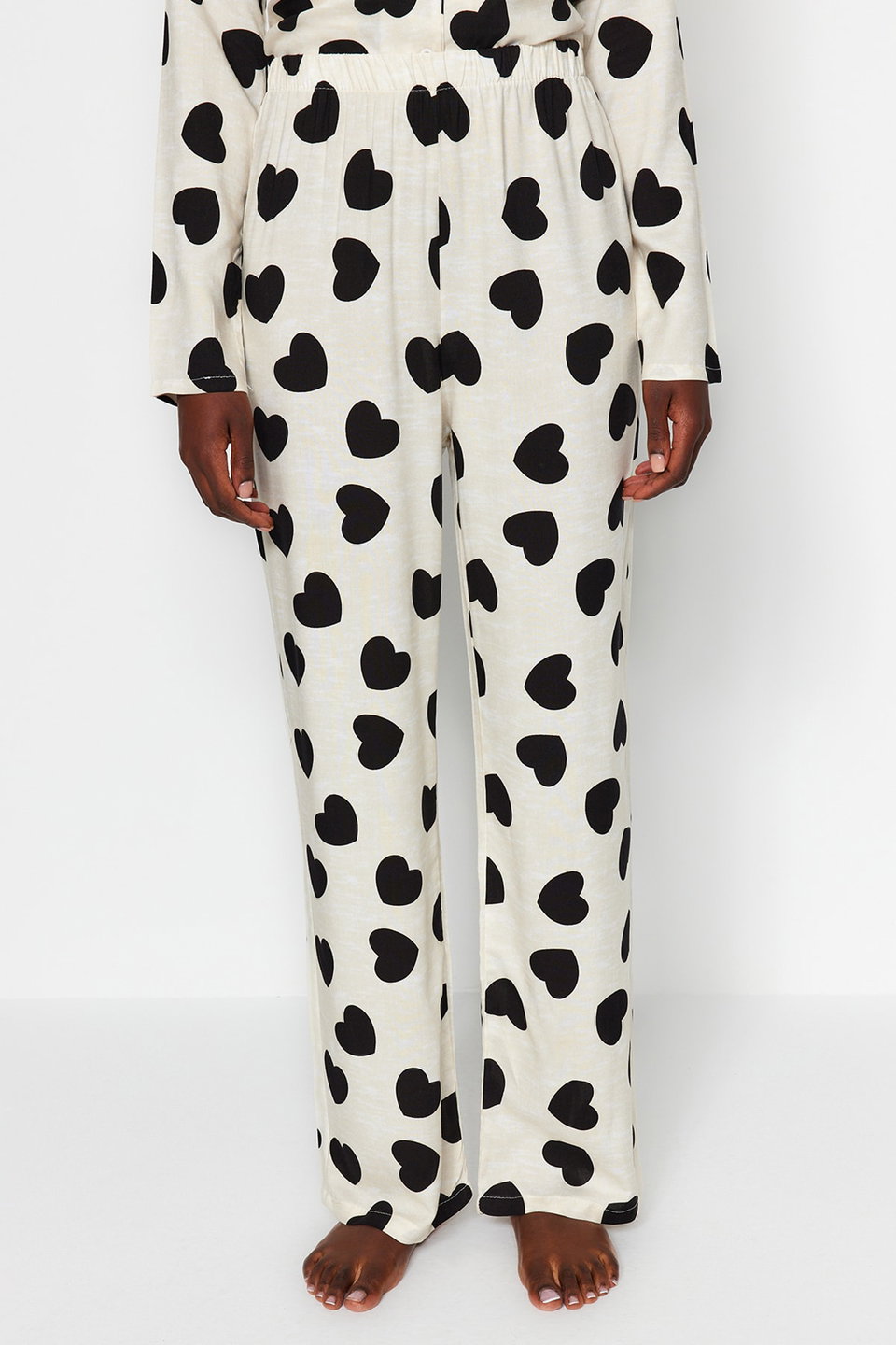 Women's Mini Me/Mother Daughter Heart Viscose Woven Pajamas Set Thmaw21Pt0936