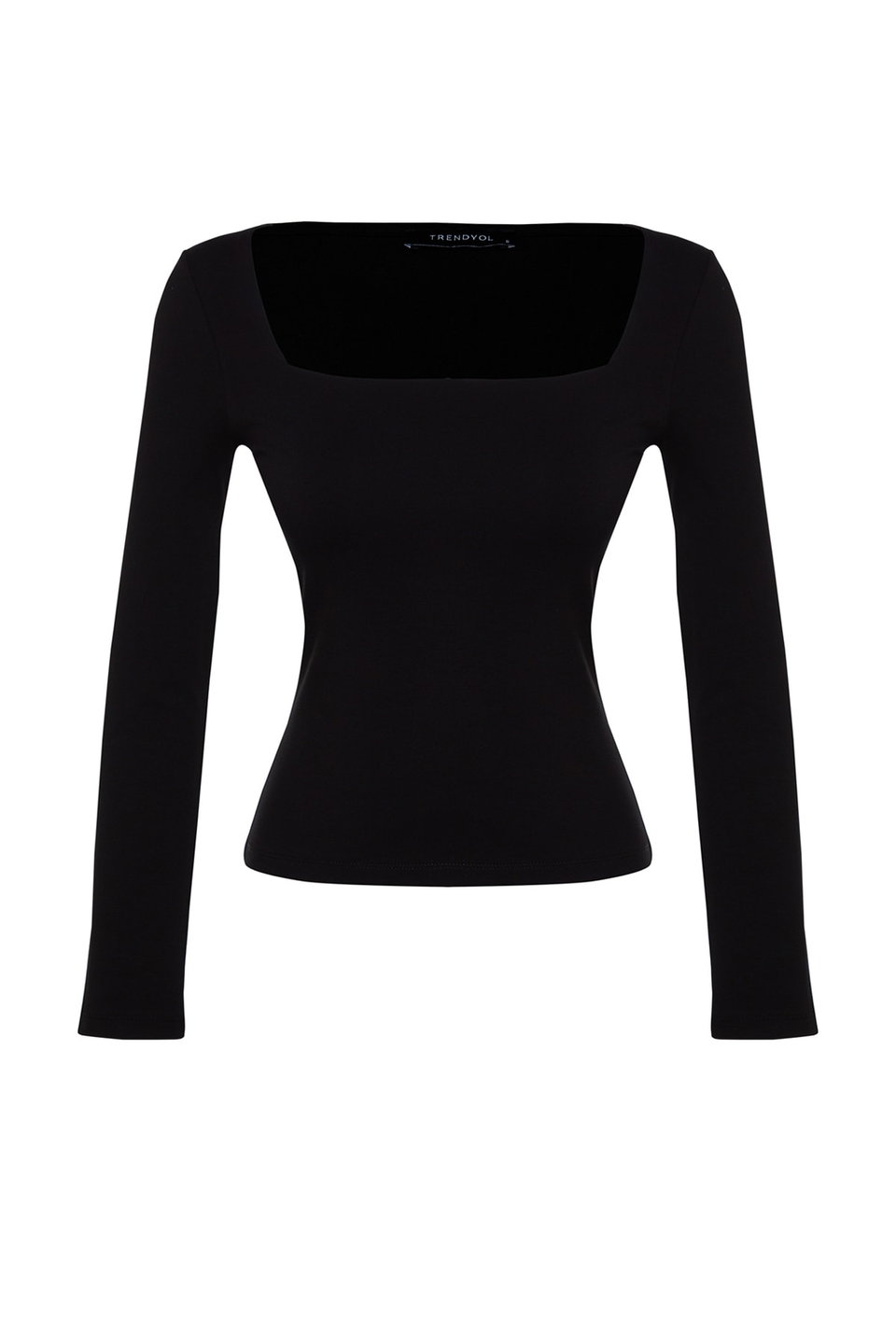 Cotton Stretchy Square Neck Fitted/Sleeping Knit Blouse TWOAW24BZ00016
