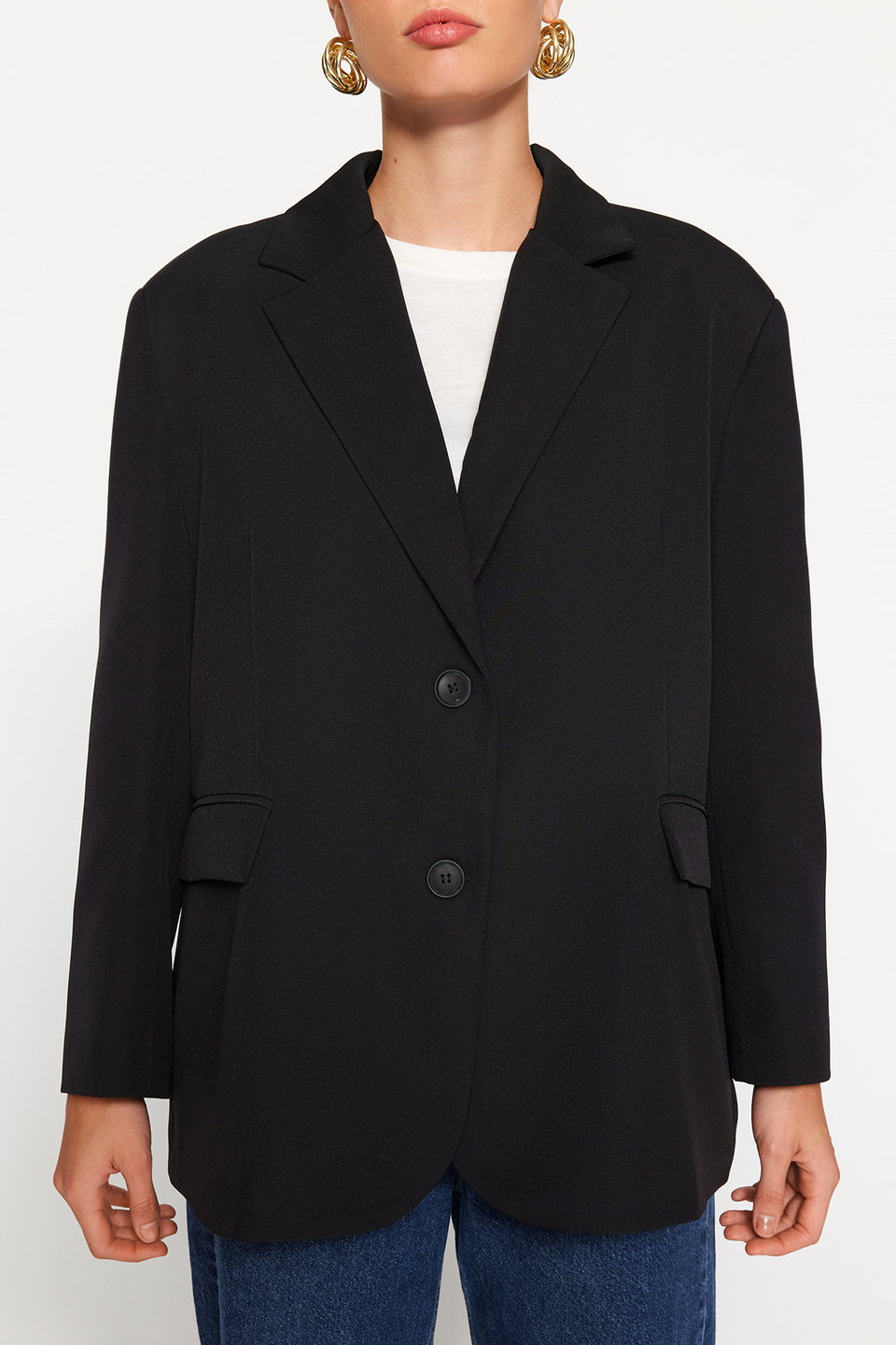 Woven Extra Oversize Blazer Jacket TWOAW24BC00107