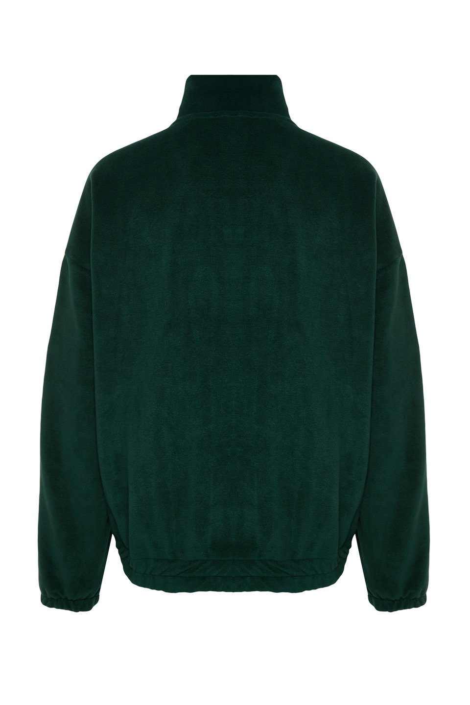 unisex oversize/wide cut stand-up collar anti-pilling fleece sweatshirt tmnaw24sw00034