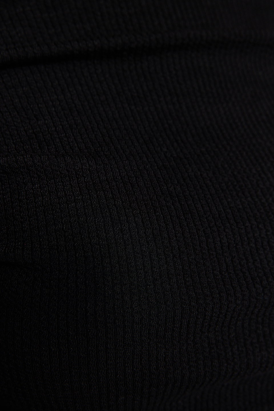 Draped Boat Neck Asymmetric Flexible Long Sleeve Knitted Blouse TWOAW24BZ00393